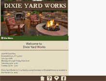 Tablet Screenshot of dixieyardworks.com